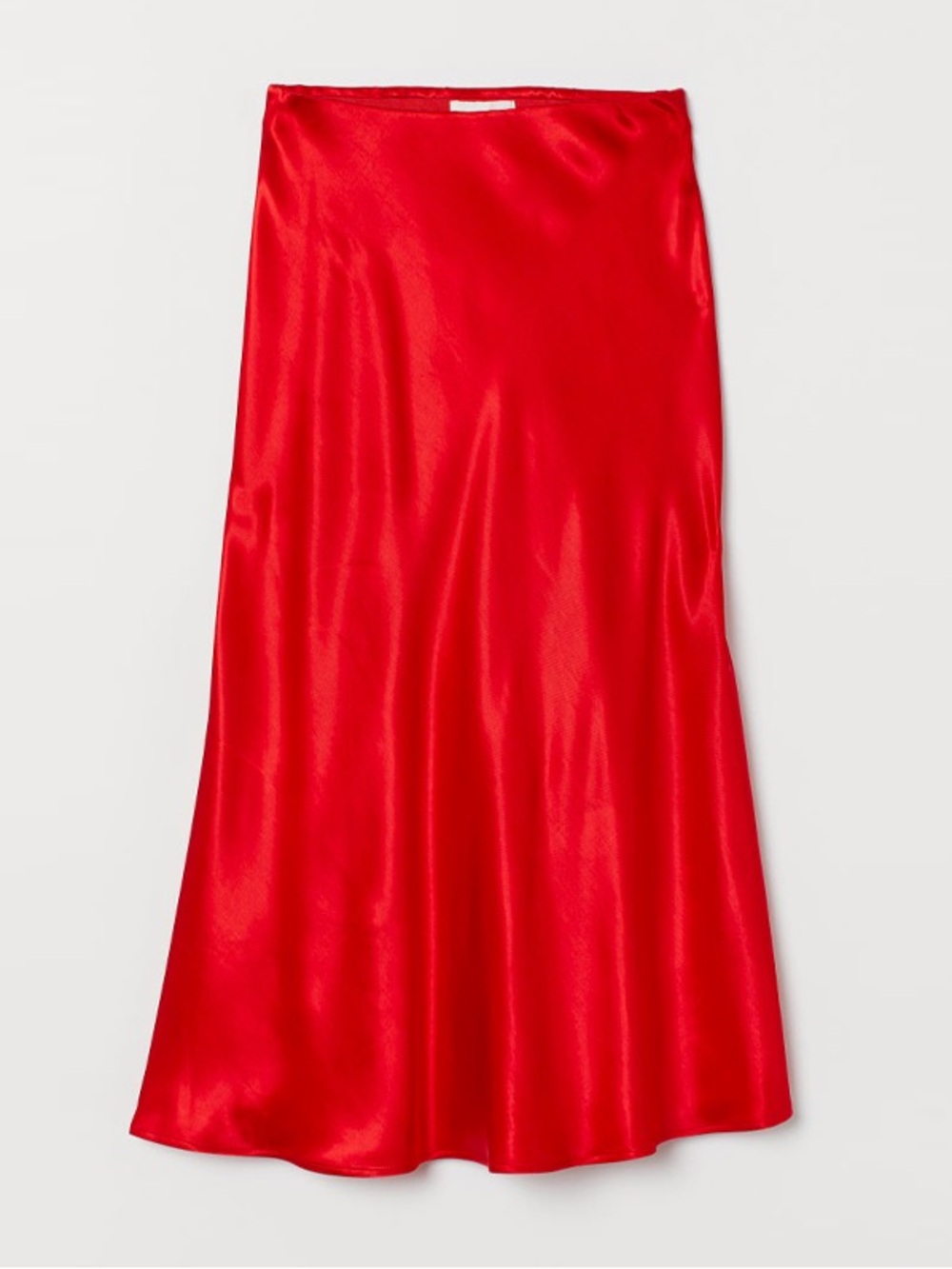 H&M Red Satin Skirt